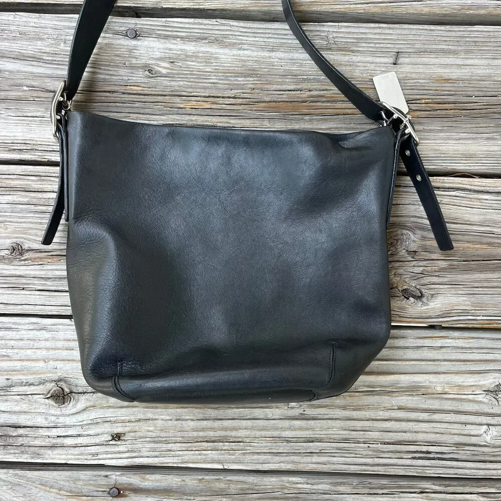 Vintage Coach Legacy 9186 Classic Black Leather Soho Hobo Shoulder Bag - Picture 5 of 7